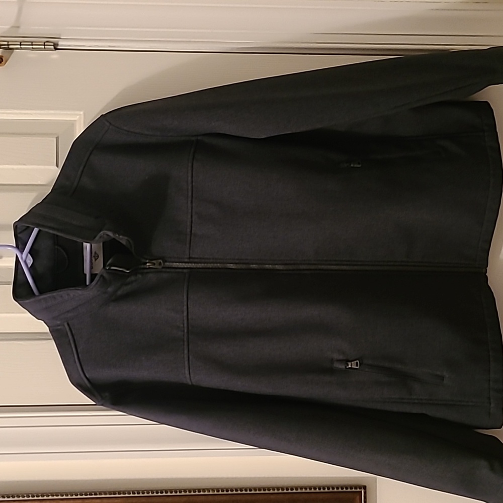 DOCKERS BRAND MEN'S GRAY ZIPPERED COAT JACKET SIZE XL